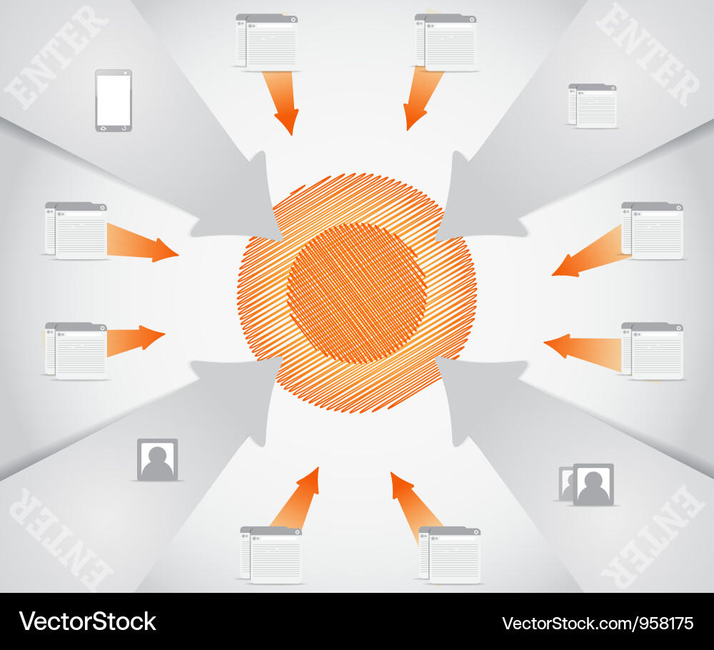 Abstract technology scheme Vector Image