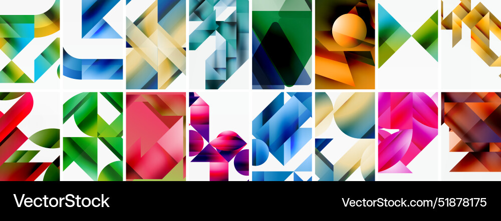 Set of abstract minimal geometric backgrounds Set of abstract minimal geometric backgrounds vector image