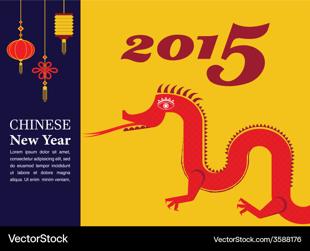 Chinese new year -dancing dragon Vector Image