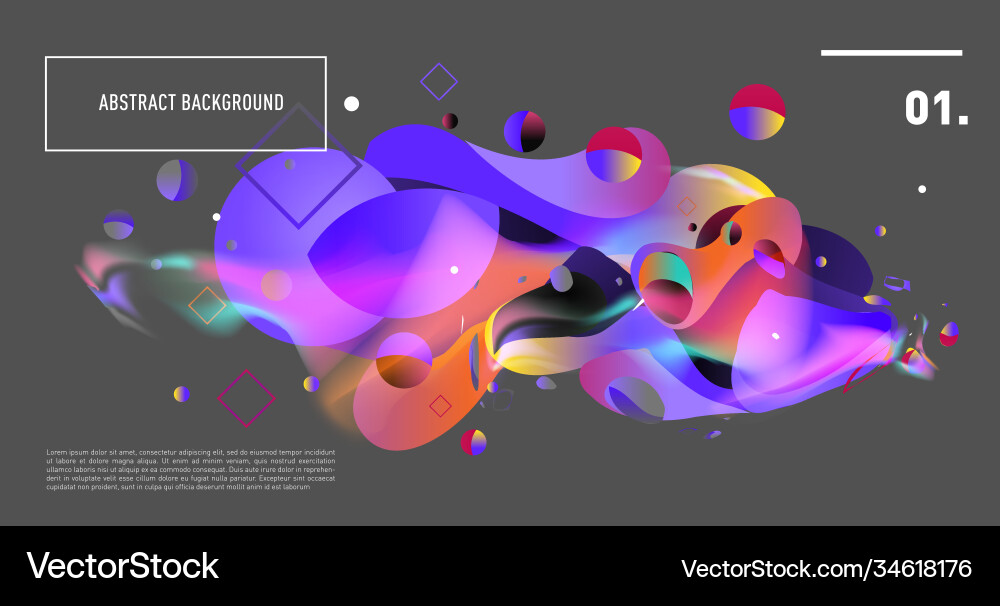 Colorful abstract fluid gradient pattern Colorful abstract fluid gradient pattern vector image
