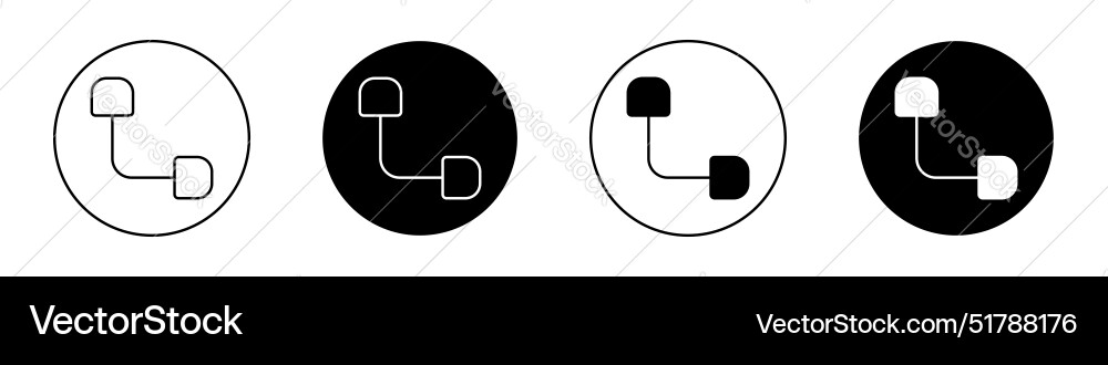 Diagram nested icon Vector Image