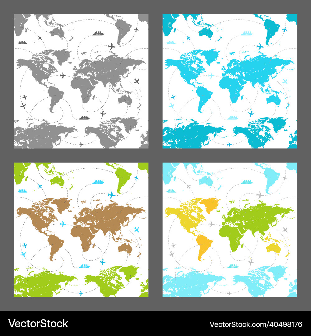 Seamless pattern of the map Seamless pattern of the map vector image