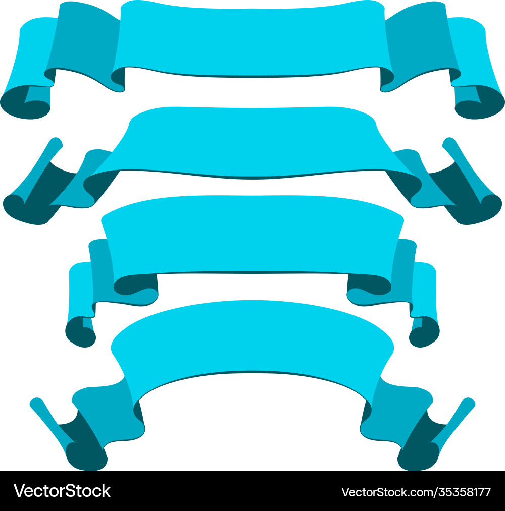 Retro ribbons set Royalty Free Vector Image - VectorStock