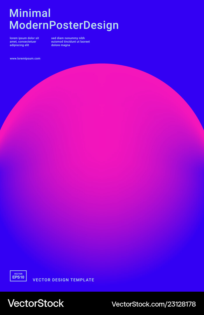 Design template with vibrant gradient shapes Design template with vibrant gradient shapes vector image