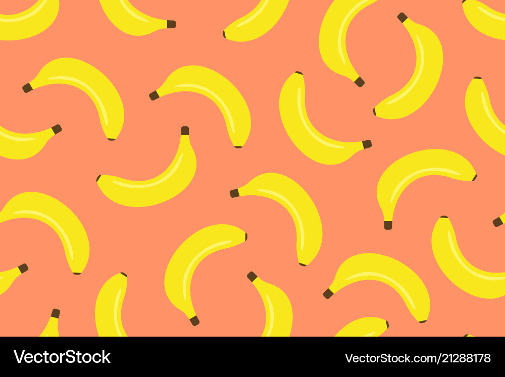 Seamless pattern with banana Seamless pattern with banana vector image