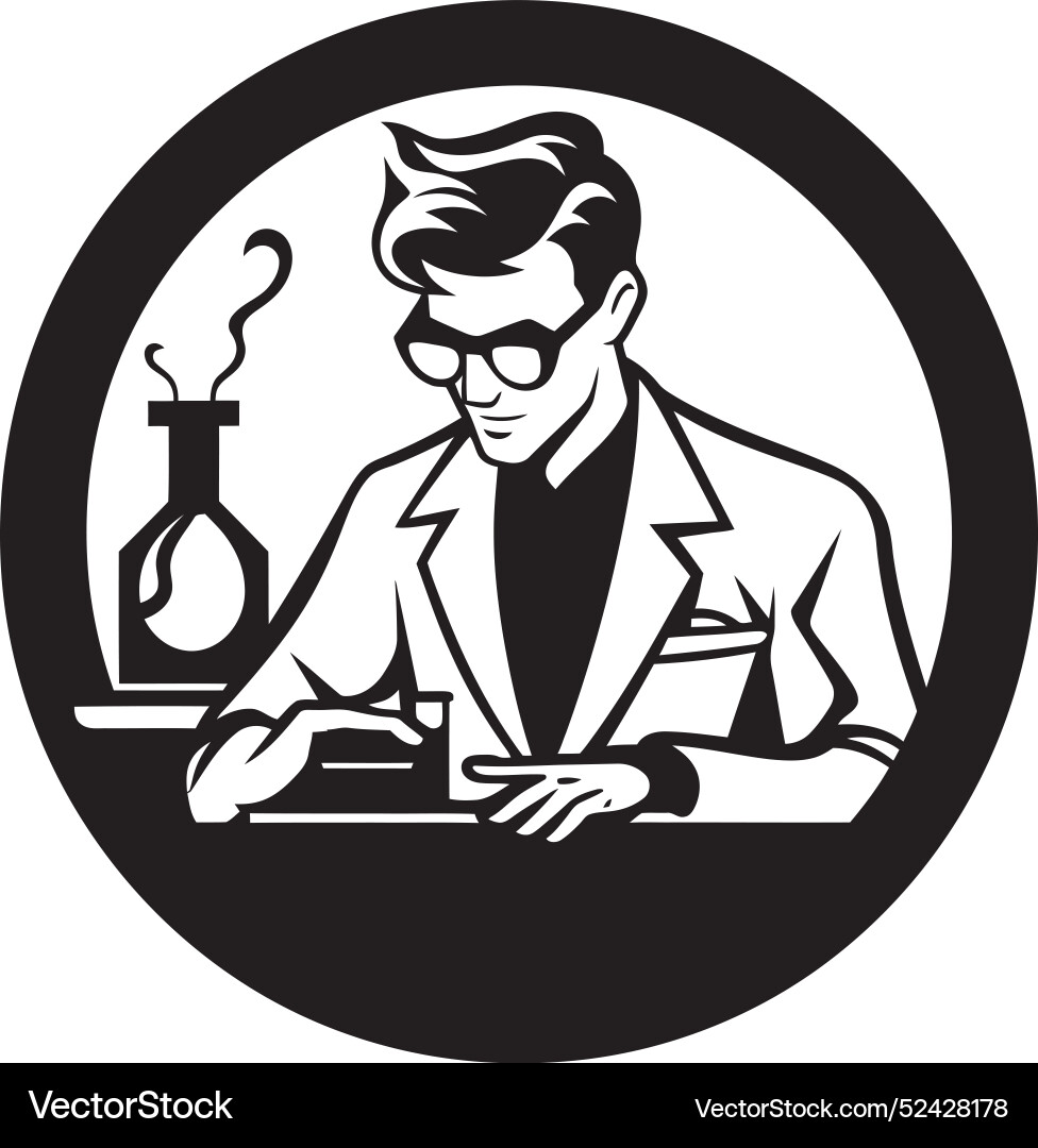 Visualizing lab skills technician art Visualizing lab skills technician art Vector Image