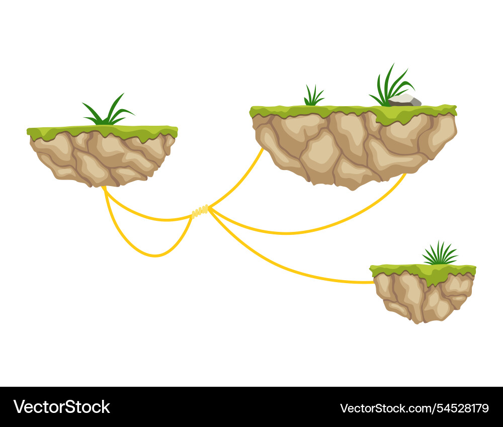 Design element for a fantasy platformer game level Design element for a fantasy platformer game level vector image