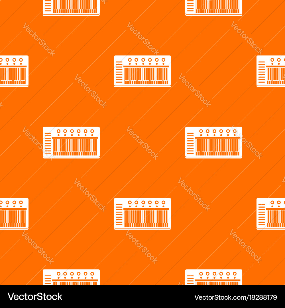 Electronic synth pattern seamless Vector Image