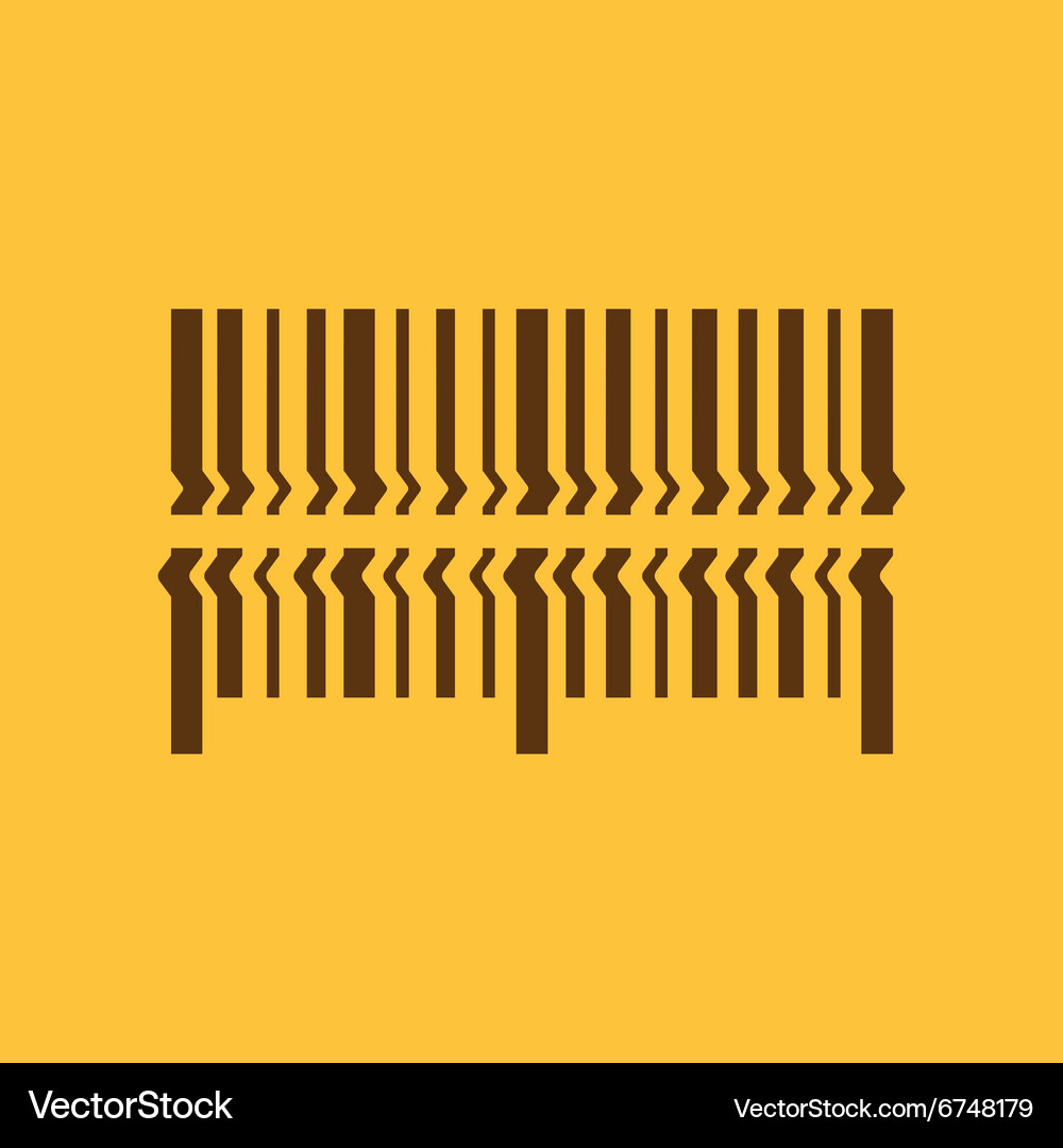 Scan the bar code icon barcode scanning symbol Vector Image