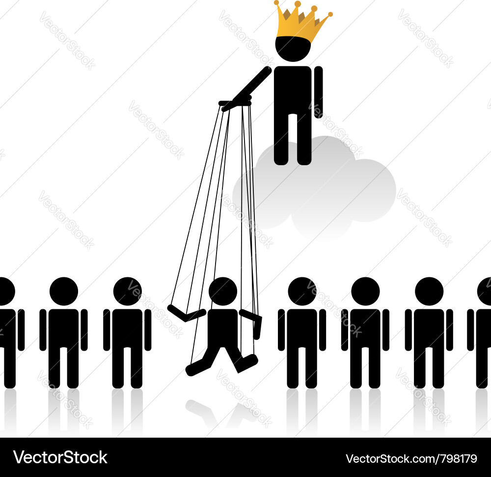 Social Hierarchy Puppet vector image