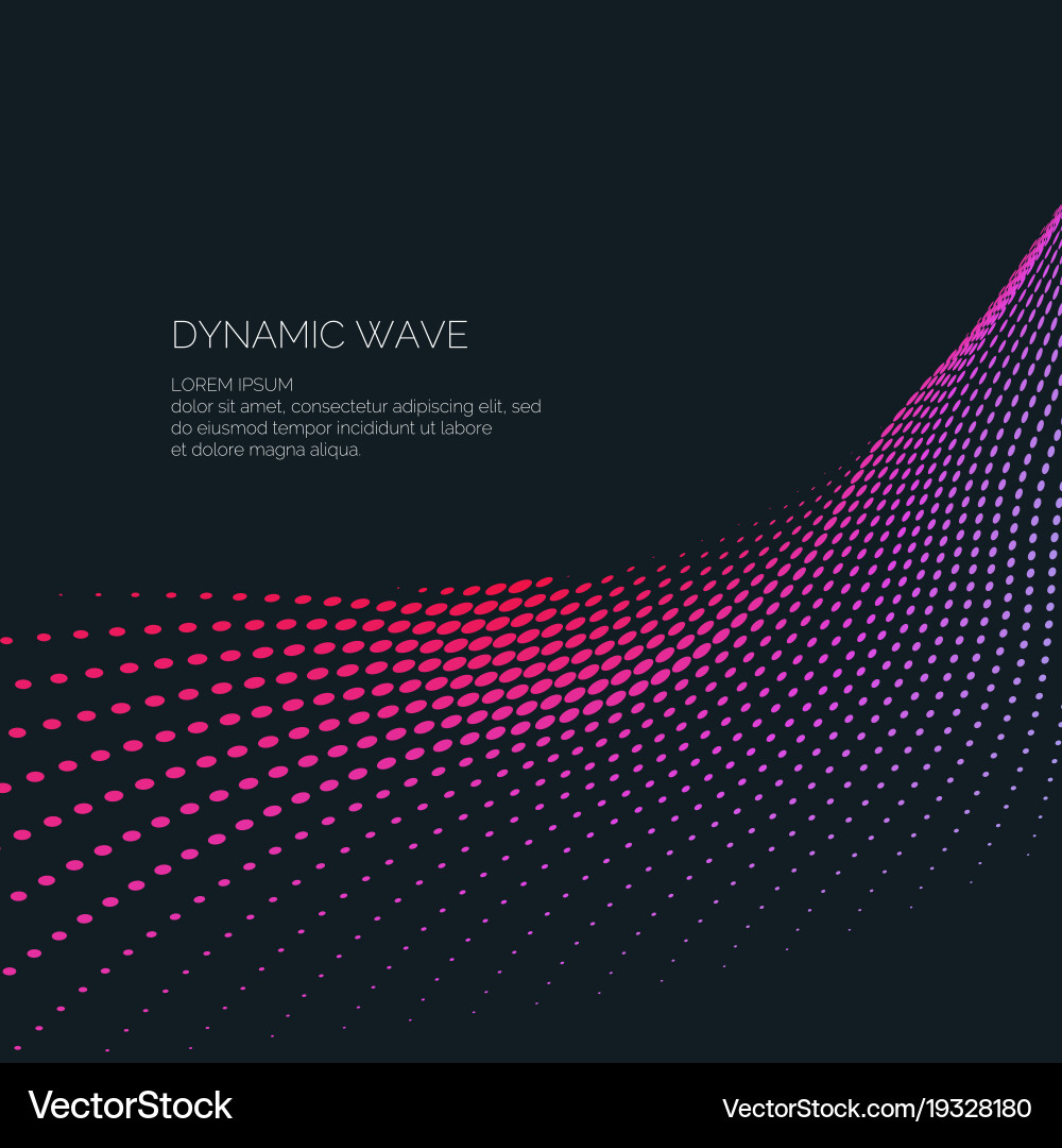 Dynamic Abstract Waves Background Vector Image