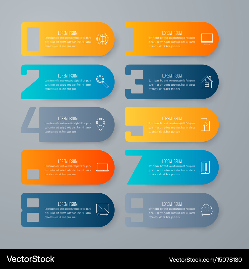 Workflow Diagram Template Vector Image