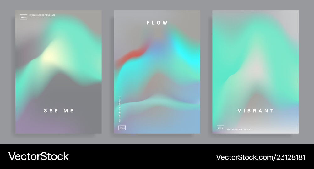 Design templates with vibrant gradient shapes Design templates with vibrant gradient shapes vector image