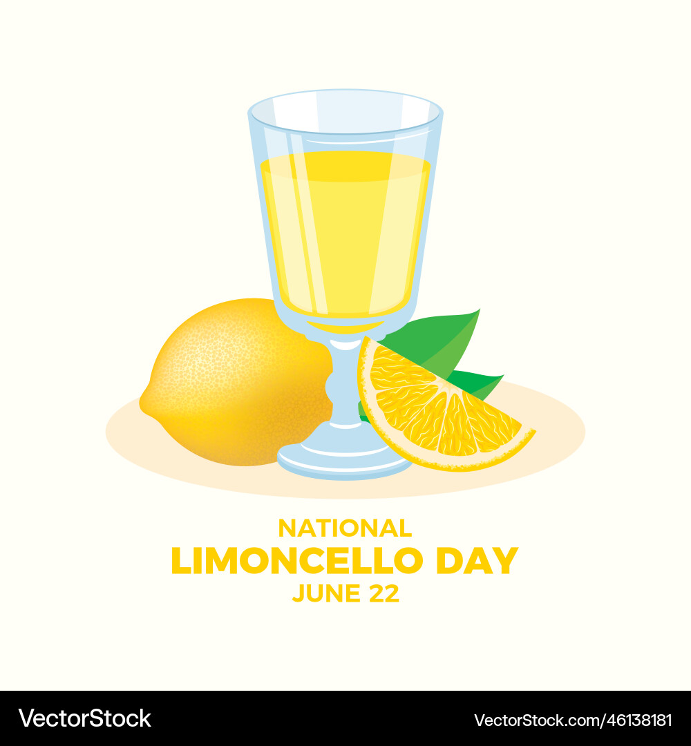 National limoncello day poster National limoncello day poster vector image
