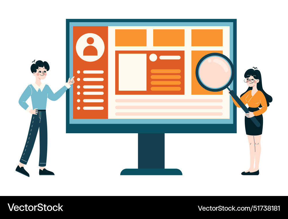 Team analyzing data for insights and strategies Team analyzing data for insights and strategies vector image