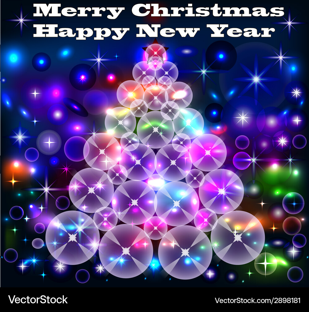 Tree background of the circles Vector Image