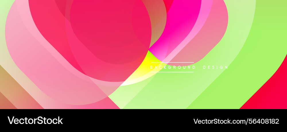 Abstract colorful layers create flowing shapes Vector Image