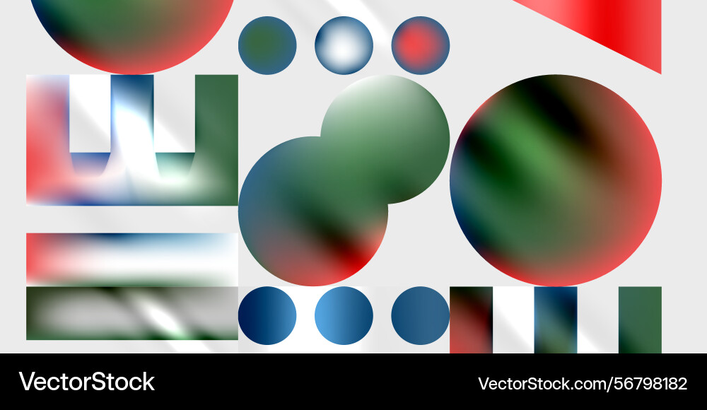 Abstract composition shapes overlap creating Abstract composition shapes overlap creating vector image