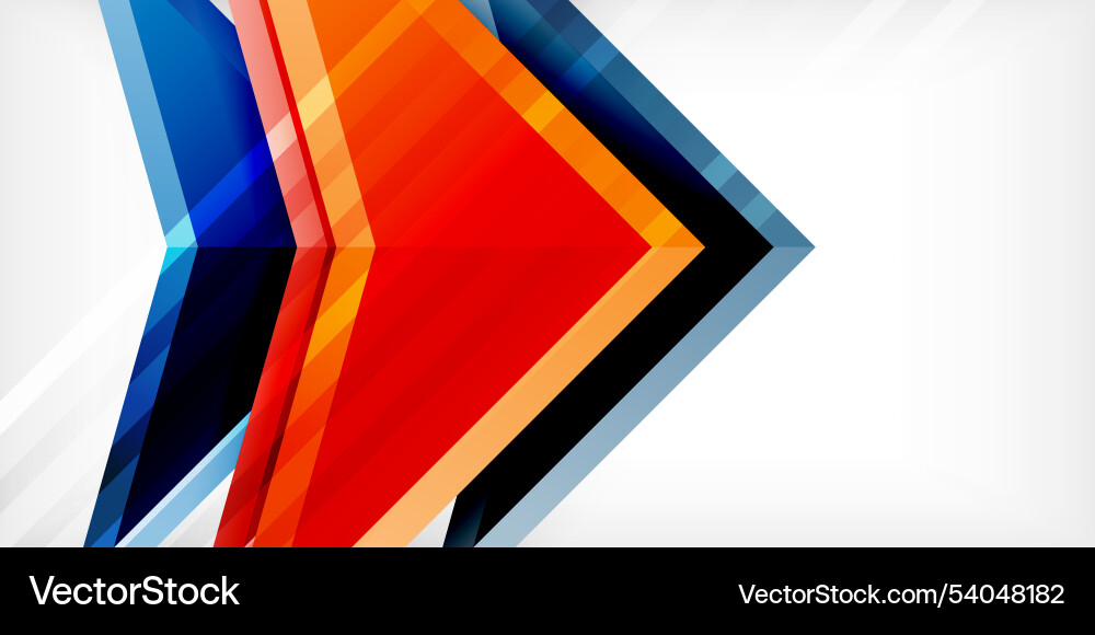 Arrows with 3d effect abstract background Arrows with 3d effect abstract background vector image