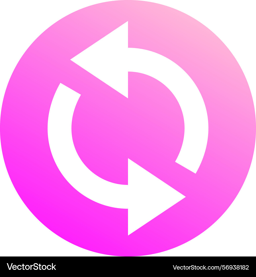 Circular arrow rotating clockwise against Circular arrow rotating clockwise against vector image