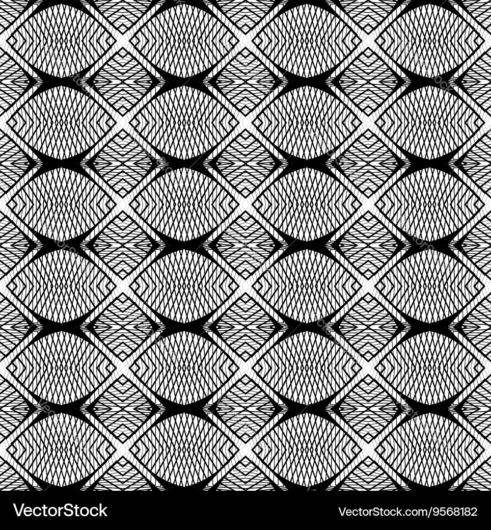 Design seamless monochrome grid pattern Vector Image