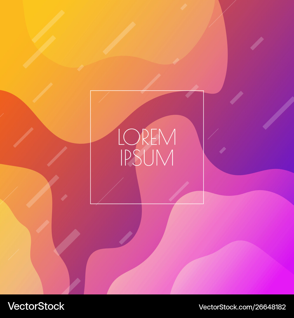 Fluid Multicolored Gradient Background Vector Image