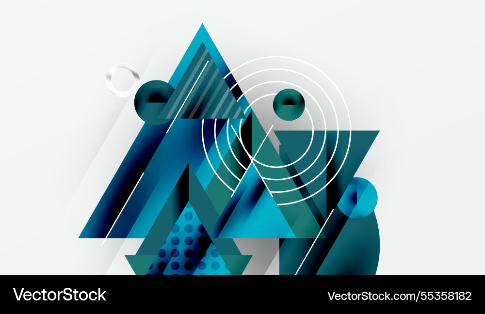 Modern abstract design with overlapping vector image