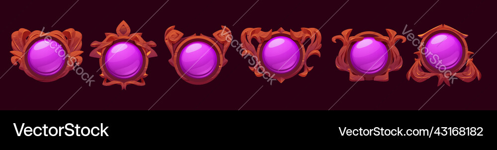 Spielebene oder Avatar Frames ui icons set Spielebene oder Avatar Frames ui icons set vektorbild