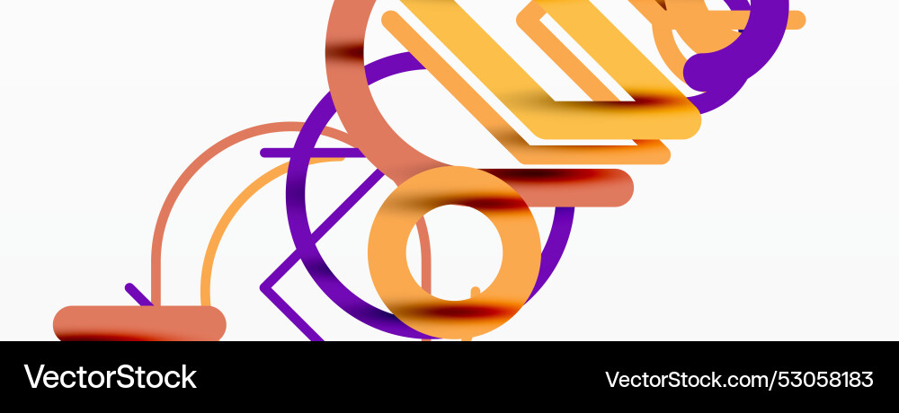 Abstract background circles and colorful round Vector Image