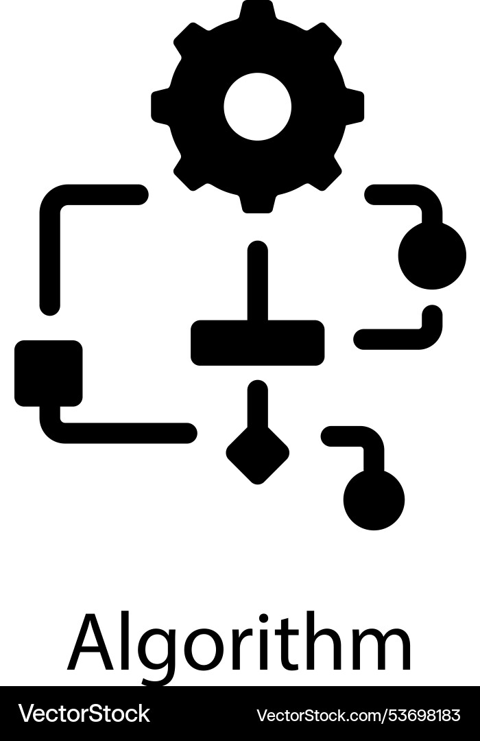 Algorithm vector image