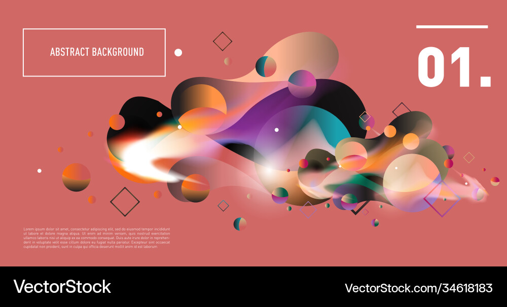 Colorful abstract fluid gradient pattern Colorful abstract fluid gradient pattern vector image