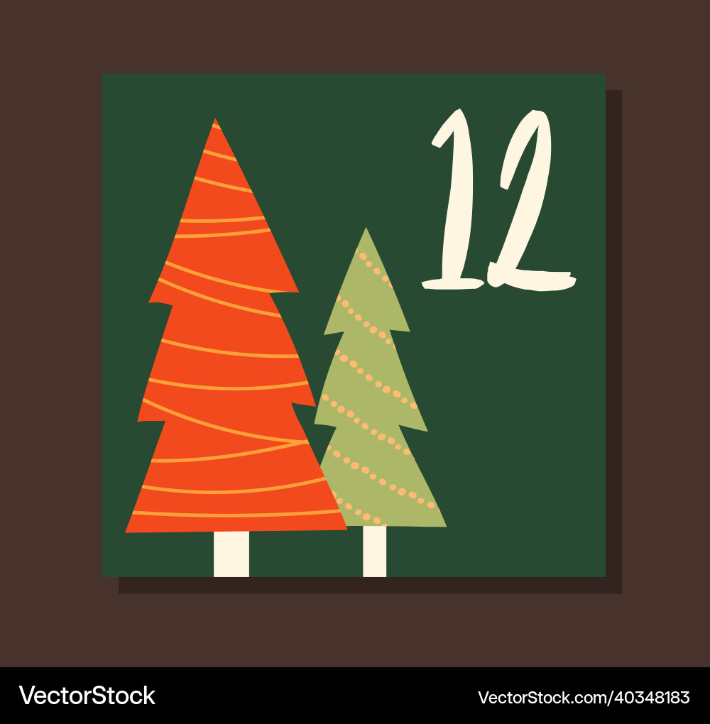 Cover für Adventskalender Cover für Adventskalender vektorbild