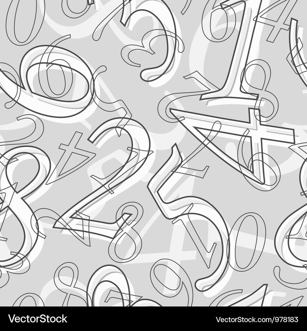 Seamless mathematical pattern Vector Image