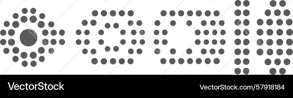 Abstract dots and dashes motion pattern design vector image