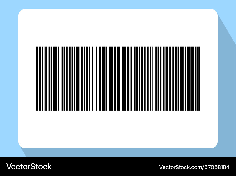 Barcode isolated on color background code stripes Barcode isolated on color background code stripes vector image