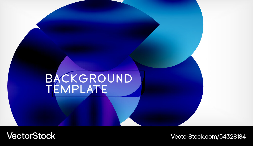 Bright circles with shadows abstract background Vector Image