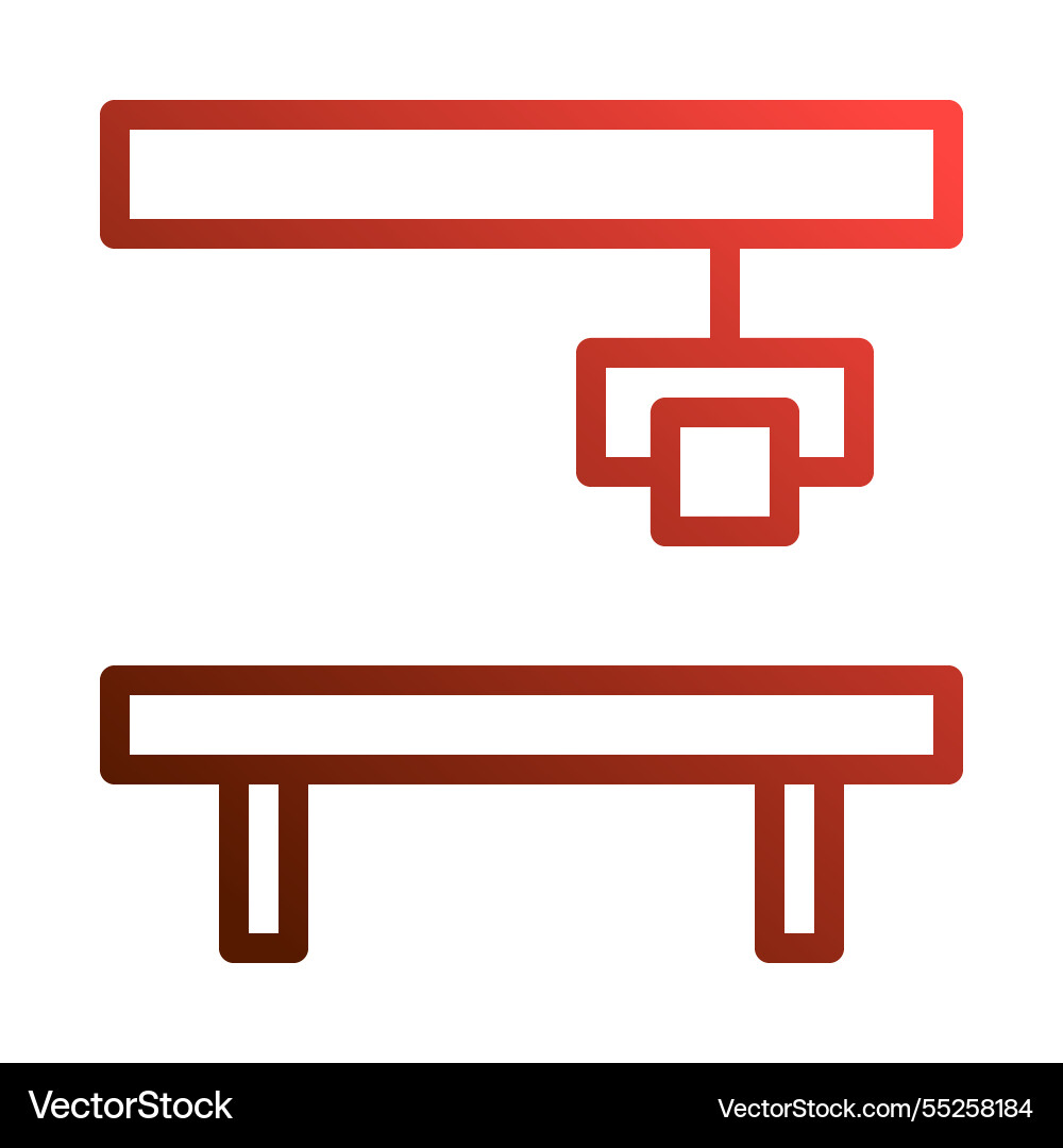 Simple table line graphic style design gradient Vector Image
