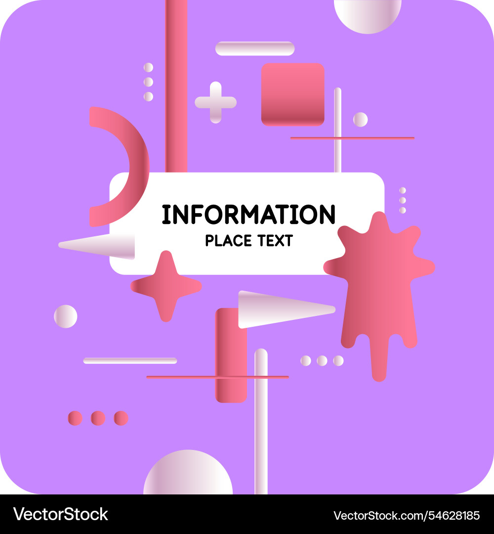 An abstract with a field for placing title vector image