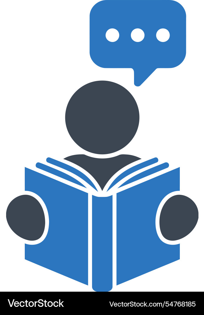 Knowledge reader icon Vector Image