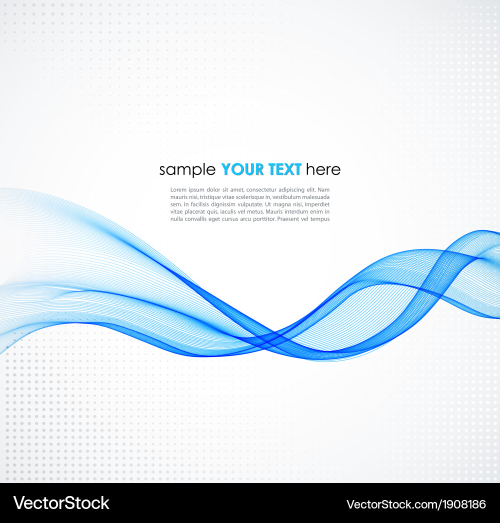 Abstract Blue Wave Background Vector Image