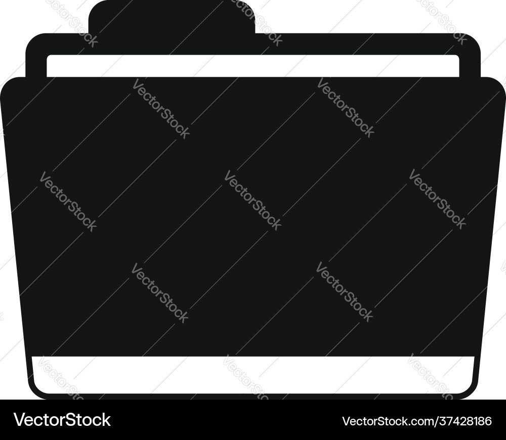 Flow folder icon simple style Flow folder icon simple style vector image