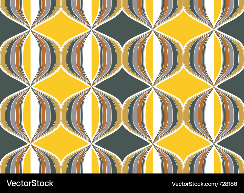 Retro Geometric Pattern Vector Image