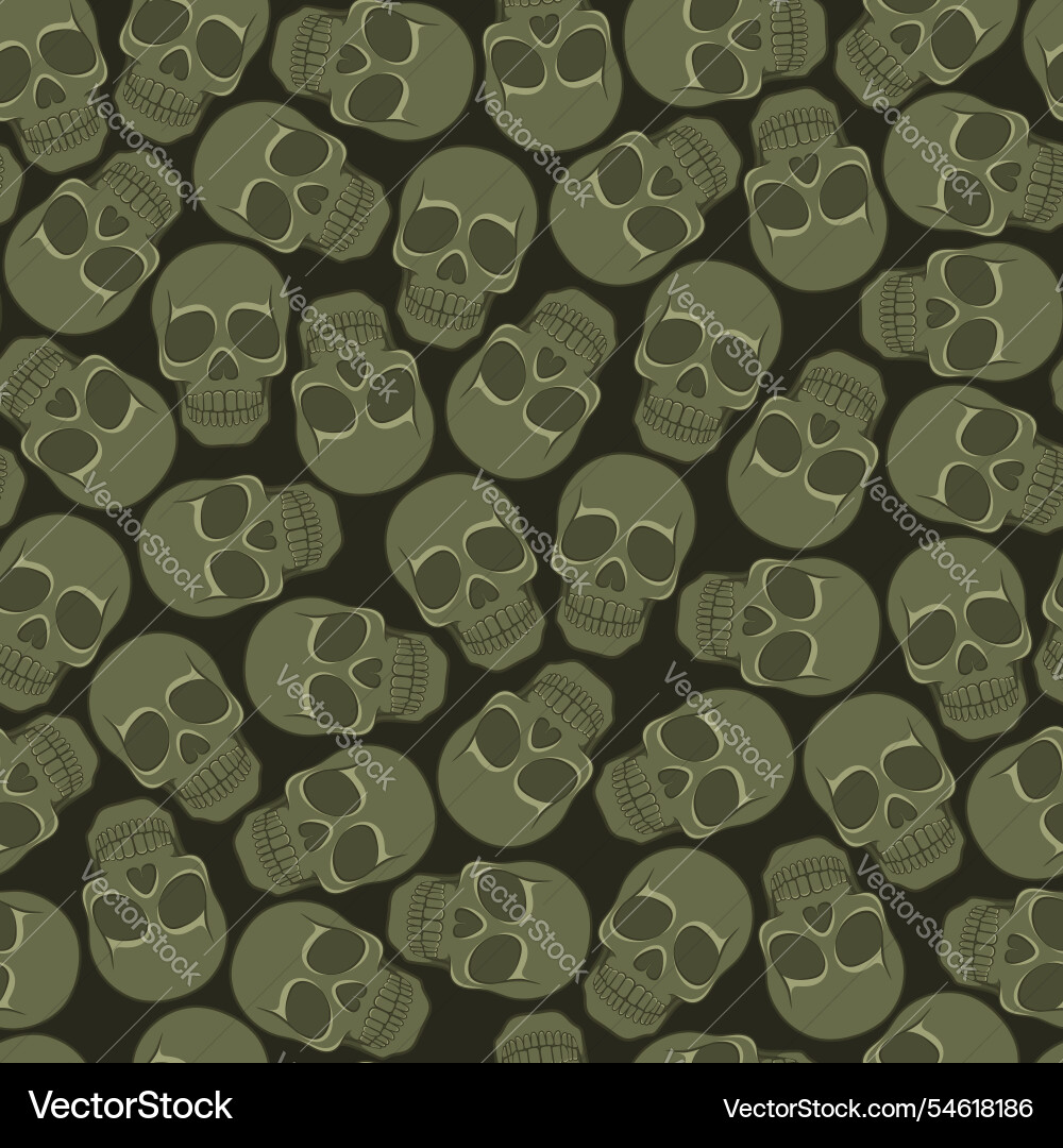 Seamless pattern with color skull Seamless pattern with color skull vector image