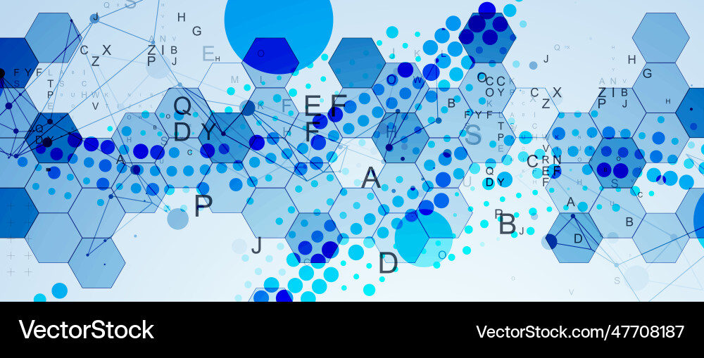 Abstract hexagon background with plexus effect Abstract hexagon background with plexus effect vector image