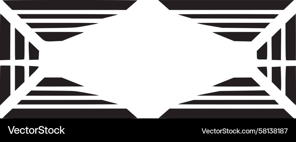 Angular Reflection Pattern Vektorbild