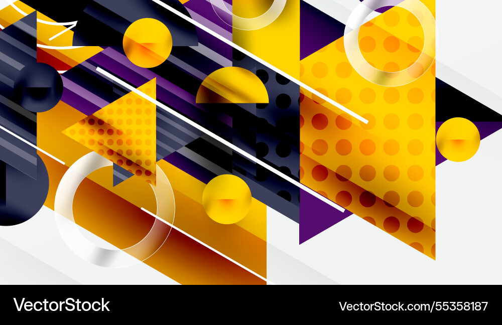 Modern abstract design with overlapping Vector Image