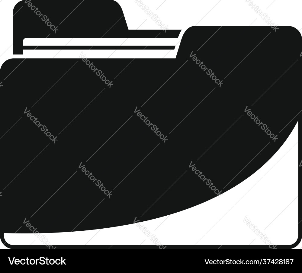 Work folder icon simple style Work folder icon simple style vector image