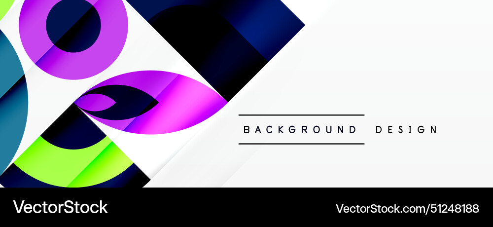 A colorful abstract background with circles Vector Image