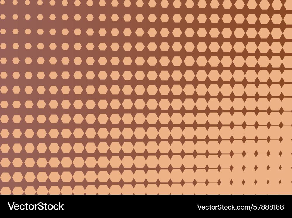 A repeating pattern of hexagons transitions from vector image