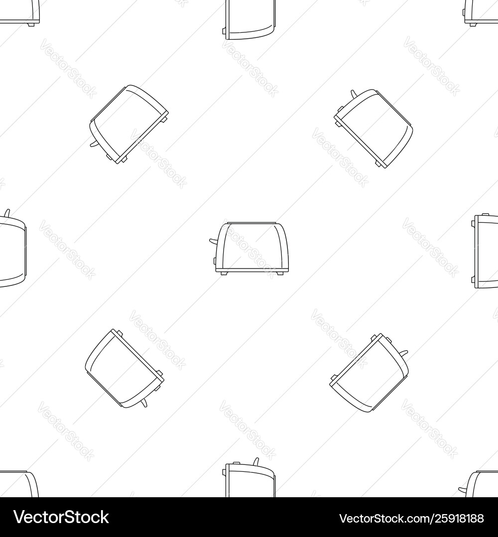 Old toaster pattern seamless Old toaster pattern seamless vector image